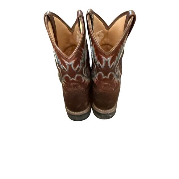 Ariat Men\'s Size 8.5 D Ricochet Brown‎ Leather Rodeo Western Cowboy Boots